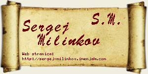 Sergej Milinkov vizit kartica